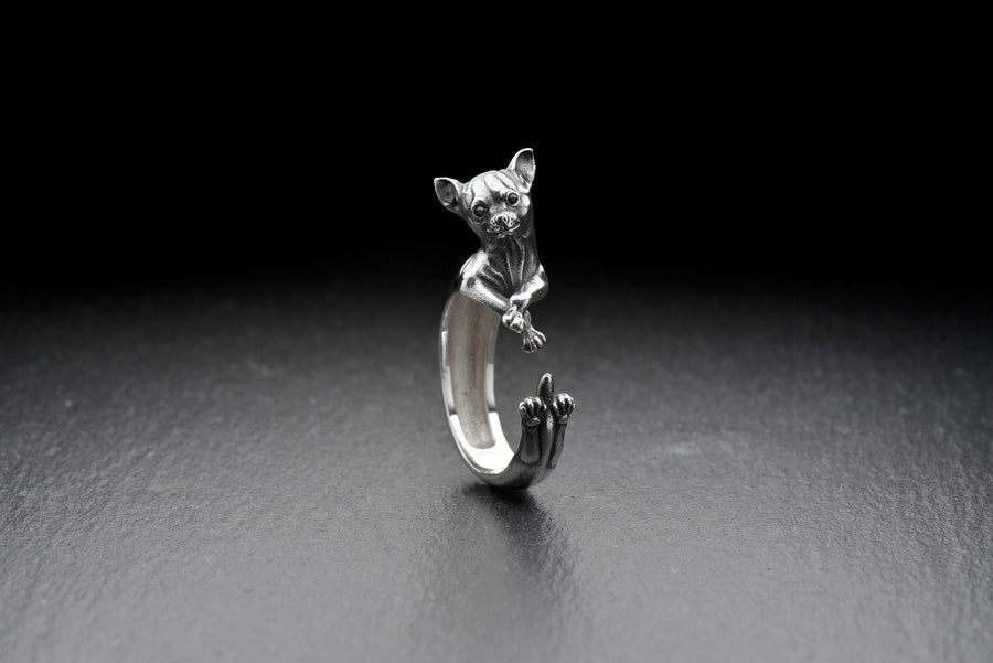dog ring	silver	dog lovers	pet ring	dogs	dogs lover	dog lovers ring	chihuahua jewelry	chihuahua ring	chihuahua	chihuahua gift	Dog	dog jewelry