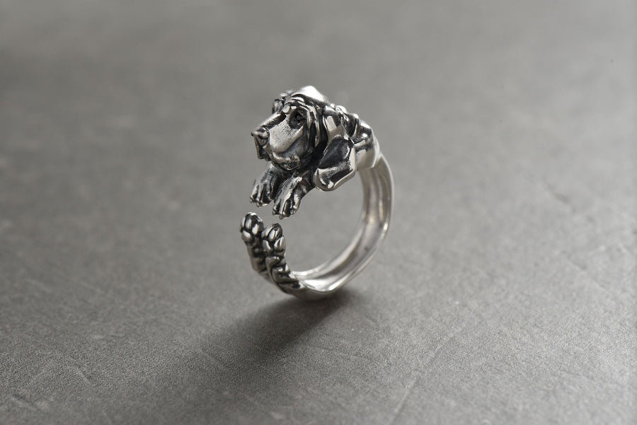 dog ring	pet ring	dog lovers ring	dog jewelry	basset hound	basset hound gift	Silver Ring Basset	basset hound jewelry	gifts for her	handmade jewelry	basset hound lover	dog lover gift	holiday gifts