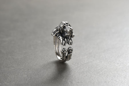dog ring	pet ring	dog lovers ring	dog jewelry	basset hound	basset hound gift	Silver Ring Basset	basset hound jewelry	gifts for her	handmade jewelry	basset hound lover	dog lover gift	holiday gifts