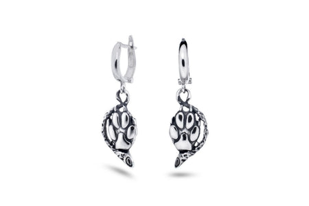 earrings	animal earrings	Wolf Paw Earrings	Wolf earrings	Jewelry Paw Earrings	Jewelry Wolf Paw	Wolf Paw	Paw Earrings	wolf jewelry	wolf	handmade	earring charms	gift for her (etsy image id: 4667591861)