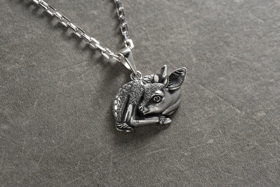 Silver pendant	Silver Pendant Deer	Pendant Deer	Deer	Deer jewelry	Pendant	Silver jewelry	gift for her	gift	Sterling silver	animal jewelry	animal pendant	animal (etsy image id: 4668315718)