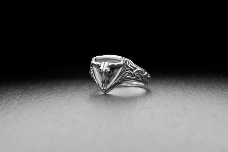 Sterling silver	silver ring	silver jewelry	Sterling silver ring	Ring Ram Skull	Ram Skull	gift for her	gift for him	Skull	Ring Ox Skull	Ox Skull	jewelry Ox Skull	bull skull ring (etsy image id: 4674222767)