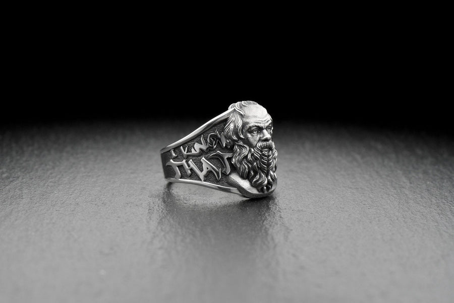 silver ring	Silver	philosophy ring	ancient greece	philosopher	silver jewelry	sterling silver	handmade jewelry	gift for her	sterling silver ring	philosophy	greek philosopher	ancient greek (etsy image id: 4660175522)