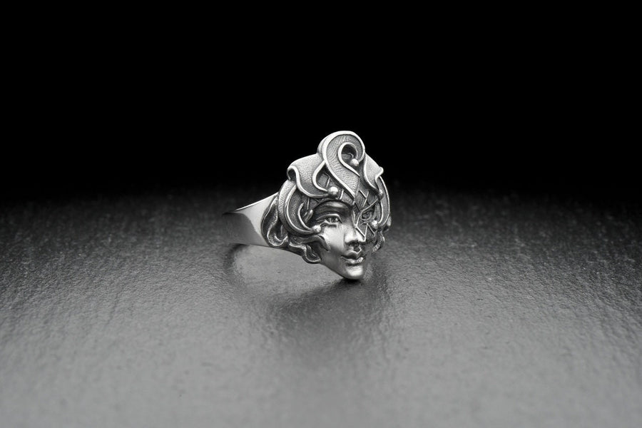 silver ring	silver	sterling silver ring	sterling silver	vintage	clown ring	Jester jewelry	anna greta eker	Arlecchino	Arlequin	ring Harlequin	Harlequin	gift (etsy image id: 4761573371)