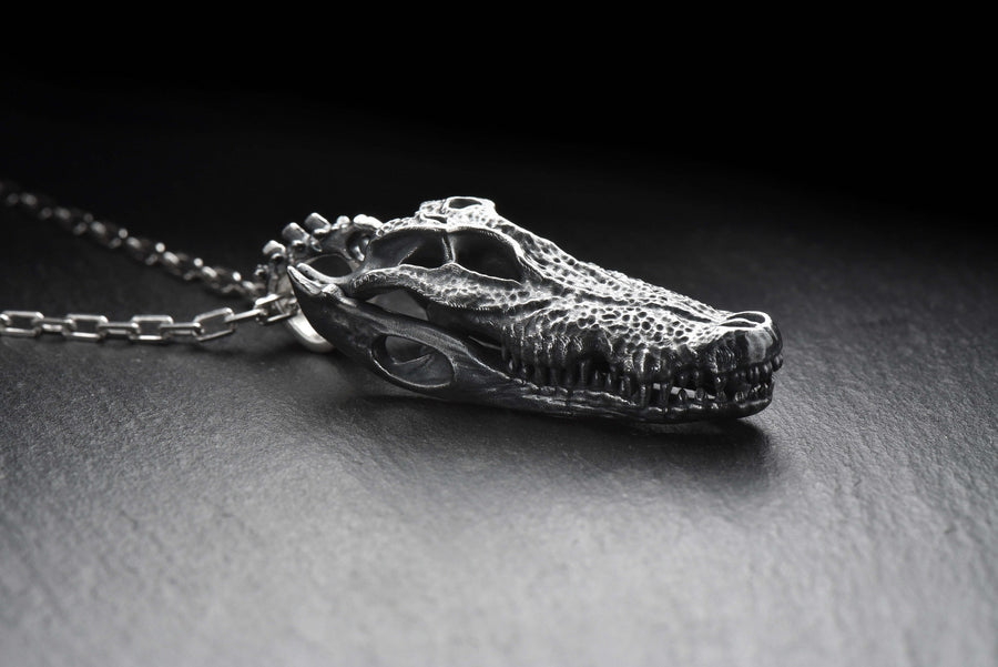 sterling silver	Silver Pendant	Skull	Silver Pendant Skull	Pendant Skull	jewelry Skull	Silver	Silver jewelry	jewelry	pendant crocodile	crocodile skull	Necklace skull	silver skull (etsy image id: 7306208445)