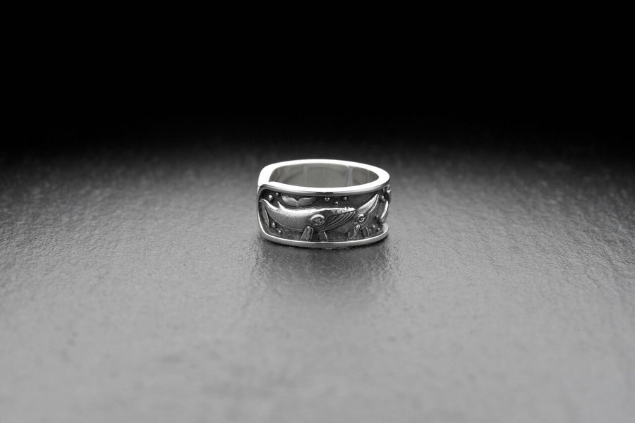 ocean lover gift	silver ring	silver	sterling silver	ring whale	whale	whales	ring whales	gift	whales lover gift	jewelry whales	jewelry Silver ring whales (etsy image id: 7228609247)