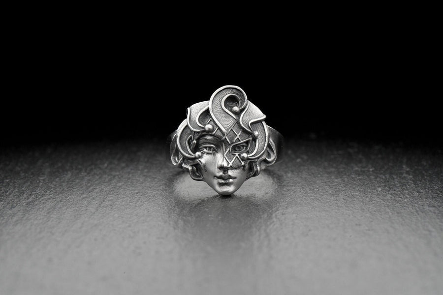 silver ring	silver	sterling silver ring	sterling silver	vintage	clown ring	Jester jewelry	anna greta eker	Arlecchino	Arlequin	ring Harlequin	Harlequin	gift (etsy image id: 4761573371)