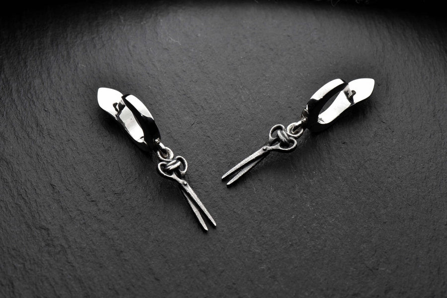 Scissors Silver Earrings – Sterling Silver Dangle Earrings | Minimalist Barber Jewelry Gift for Her (etsy image id: 4842213267)