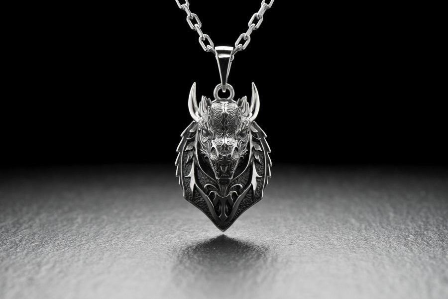 Whether you're looking for a bold statement piece or a subtle addition to your everyday look, this dragon pendant is versatile enough to suit any occasion. (etsy image id: 4804565064)