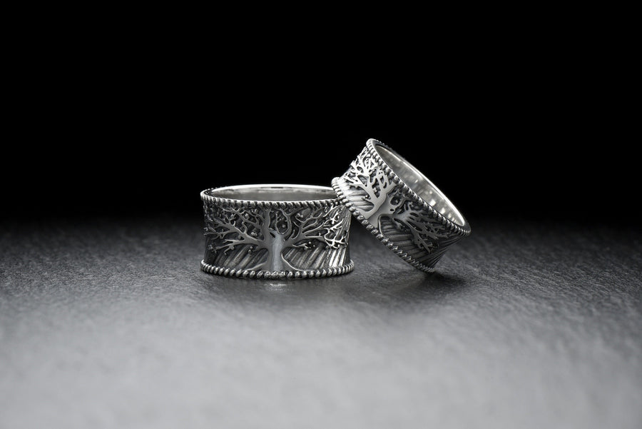 Sterling Silver Yggdrasil Ring: Norse Tree of Life Jewelry (etsy image id: 7217730808)