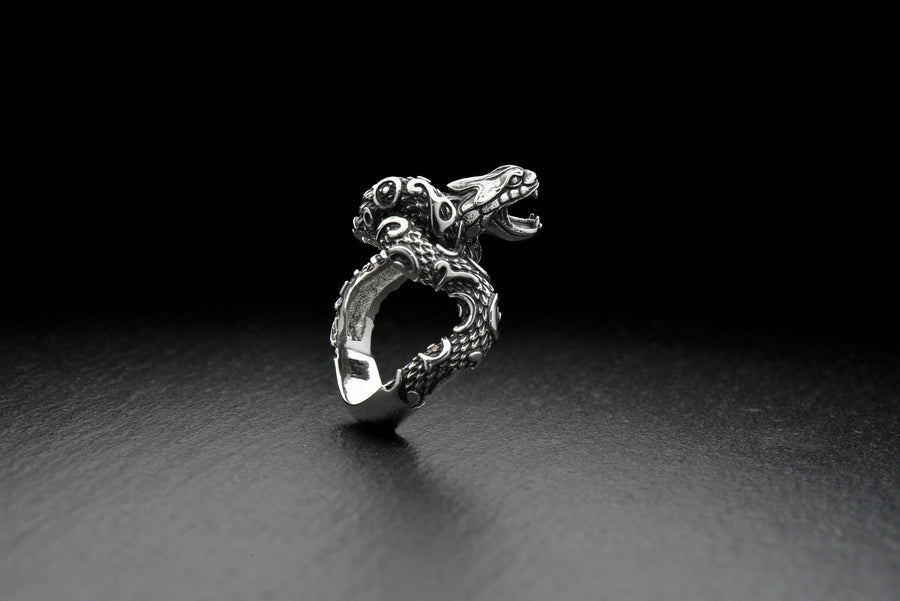 Handmade Sterling Silver Snake Ring: Animal Serpent Jewelry (etsy image id: 7308877243)