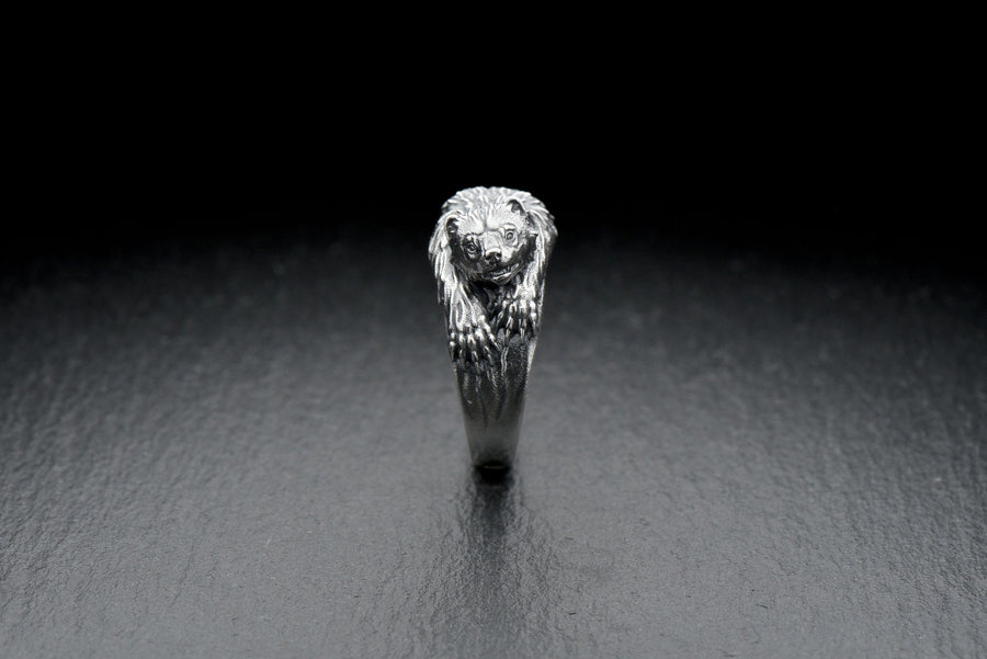 Handmade Sterling Silver Wolverine Ring: Animal Jewelry (etsy image id: 7396934619)