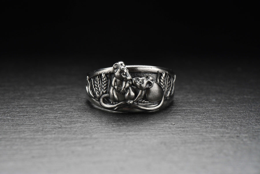 Sterling Silver Mouse Ring, Handmade Animal Statement Jewelry (etsy image id: 4825435594)