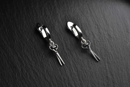 Scissors Silver Earrings – Sterling Silver Dangle Earrings | Minimalist Barber Jewelry Gift for Her (etsy image id: 4842213267)
