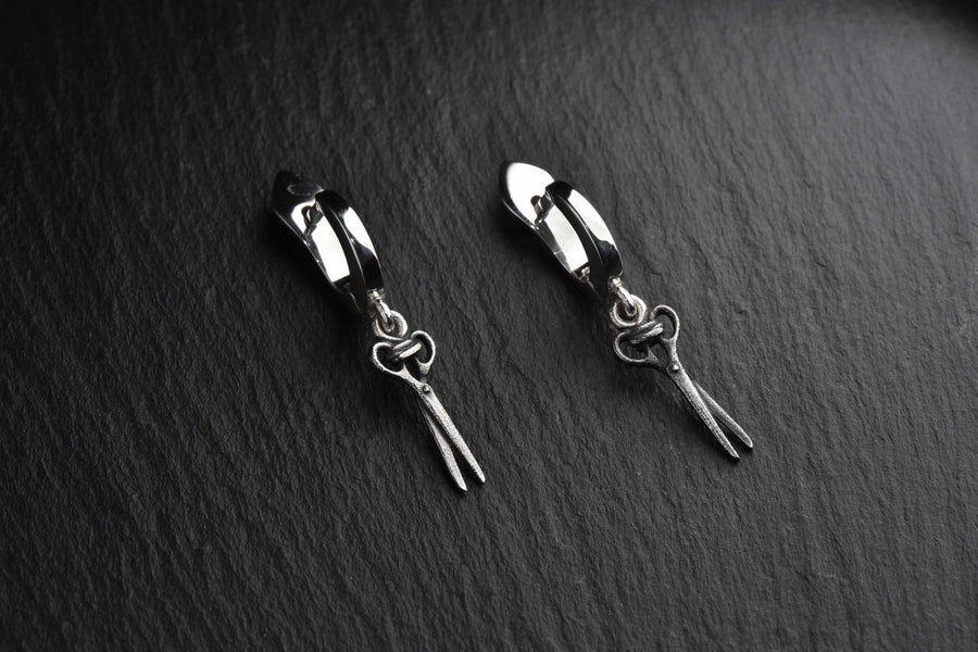 Scissors Silver Earrings – Sterling Silver Dangle Earrings | Minimalist Barber Jewelry Gift for Her (etsy image id: 4842213267)