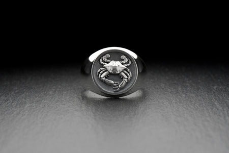 Sterling Silver Crab Ring: Handmade Sea Creature Jewelry (etsy image id: 4852249012)