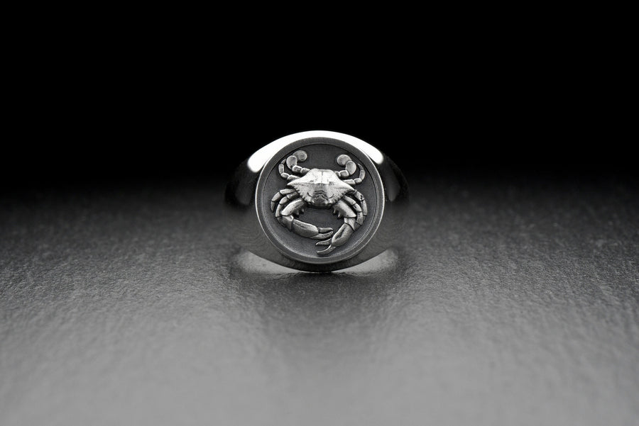 Sterling Silver Crab Ring: Handmade Sea Creature Jewelry (etsy image id: 4852249012)