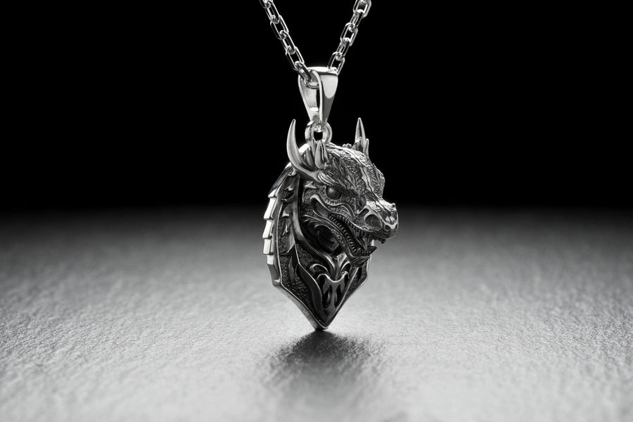 Whether you're looking for a bold statement piece or a subtle addition to your everyday look, this dragon pendant is versatile enough to suit any occasion. (etsy image id: 4804565064)