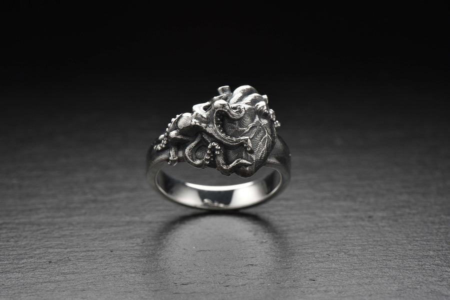 Sterling Silver Octopus Ring: Handmade Tentacle Jewelry, Sea Lover Gift (etsy image id: 4855417380)