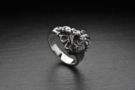 Sterling Silver Octopus Ring: Handmade Tentacle Jewelry, Sea Lover Gift (etsy image id: 4855417380)