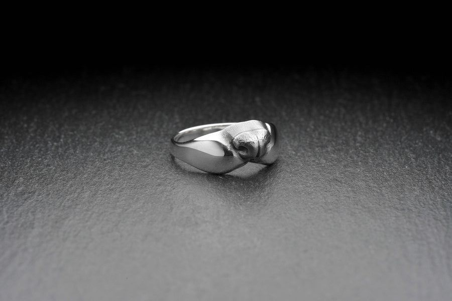 Handmade Sterling Silver Ferret Nose Ring, Minimalist Animal Jewelry, Unique Pet Lover Gift, Unisex Silver Ring, Modern Animal Ring (etsy image id: 6052315682)