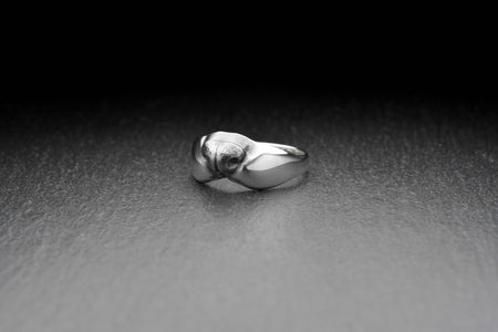 Handmade Sterling Silver Ferret Nose Ring, Minimalist Animal Jewelry, Unique Pet Lover Gift, Unisex Silver Ring, Modern Animal Ring (etsy image id: 4872677544)