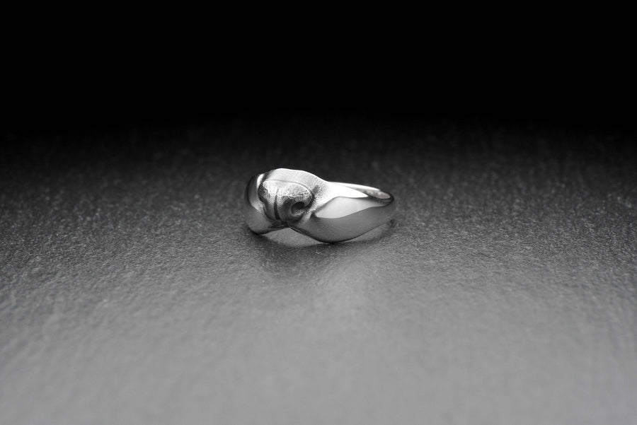 Handmade Sterling Silver Ferret Nose Ring, Minimalist Animal Jewelry, Unique Pet Lover Gift, Unisex Silver Ring, Modern Animal Ring (etsy image id: 6052315682)