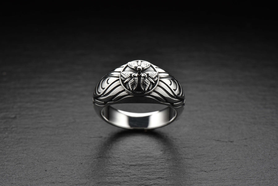 Sterling Silver Moth Ring: Handmade Insect Jewelry, Nature Gift (etsy image id: 7346785280)