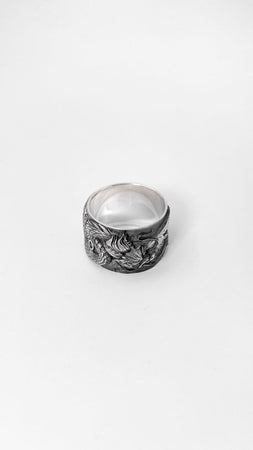 Made from high-quality sterling silver, this ring showcases the majestic and mythical Chinese dragon in all its glory. (etsy image id: 4908206800)