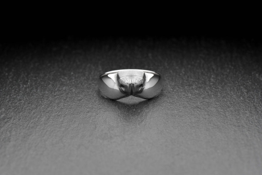 Handmade Sterling Silver Ferret Nose Ring, Minimalist Animal Jewelry, Unique Pet Lover Gift, Unisex Silver Ring, Modern Animal Ring (etsy image id: 6052315682)