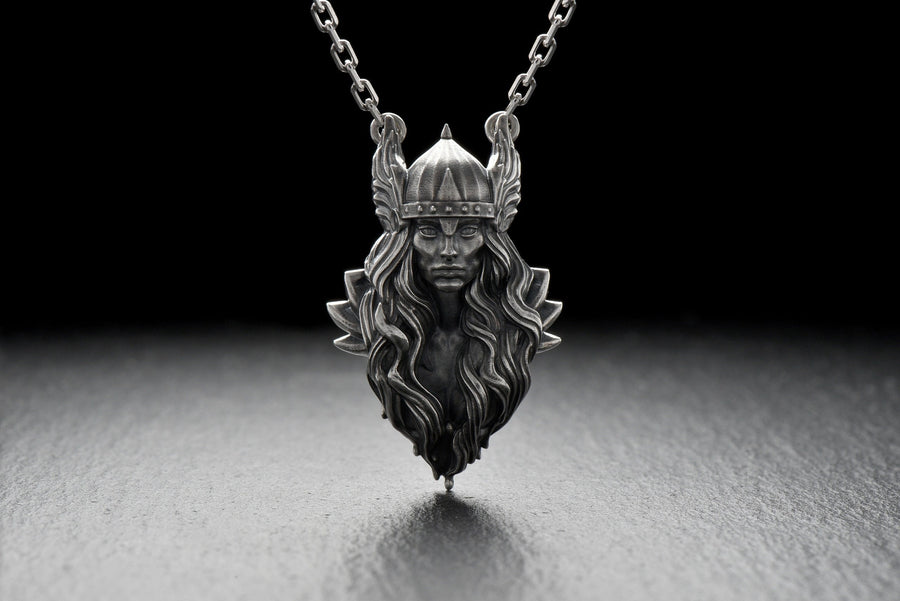 Sterling Silver Valkyrie Pendant: Norse Mythology Viking Jewelry (etsy image id: 4929866912)