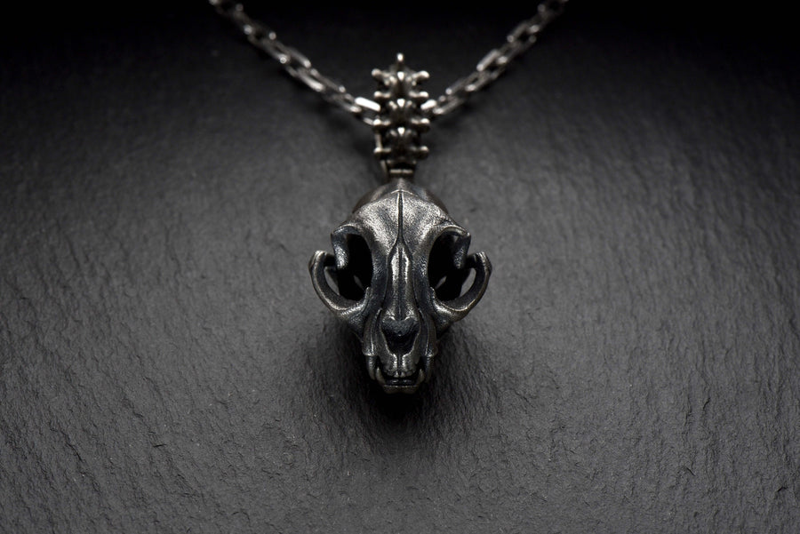sterling silver	Silver Pendant	Skull	Silver Pendant Skull	Pendant Skull	jewelry Skull	Silver jewelry	Silver Pendant Cat	Gotnic Jewelry	Animal Pendant	pendant Cat skull	pendant Cat	Cat (etsy image id: 7240548936)