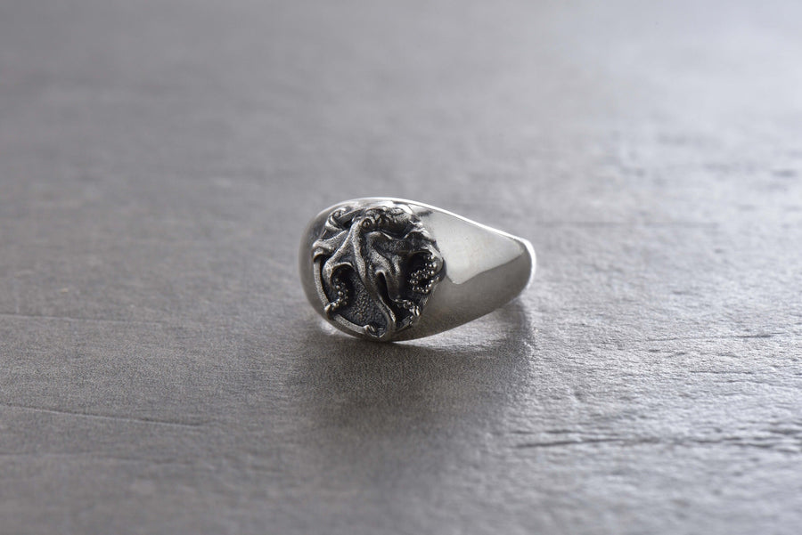 Handmade Sterling Silver Octopus Ring: Sea Creature Jewelry (etsy image id: 4896668698)