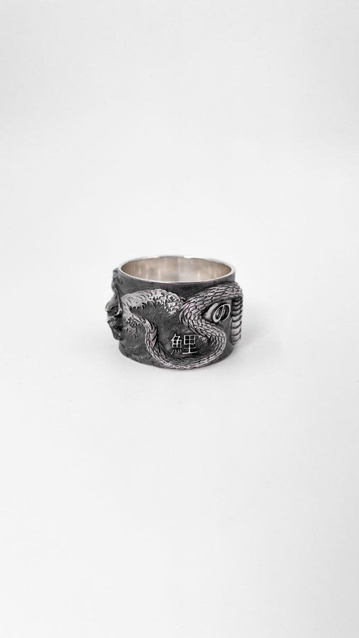 Sterling Silver Chinese Dragon Ring: Handmade Mythology Jewelry (etsy image id: 5038172450)