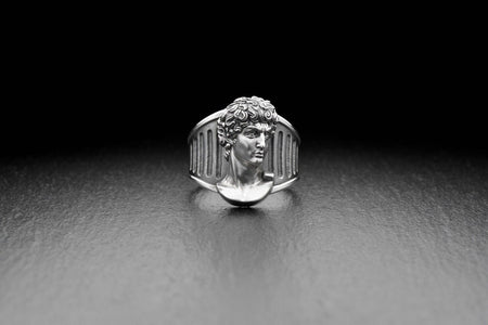 Sterling Silver David Sculpture Ring: Renaissance Art Jewelry (etsy image id: 4967539271)