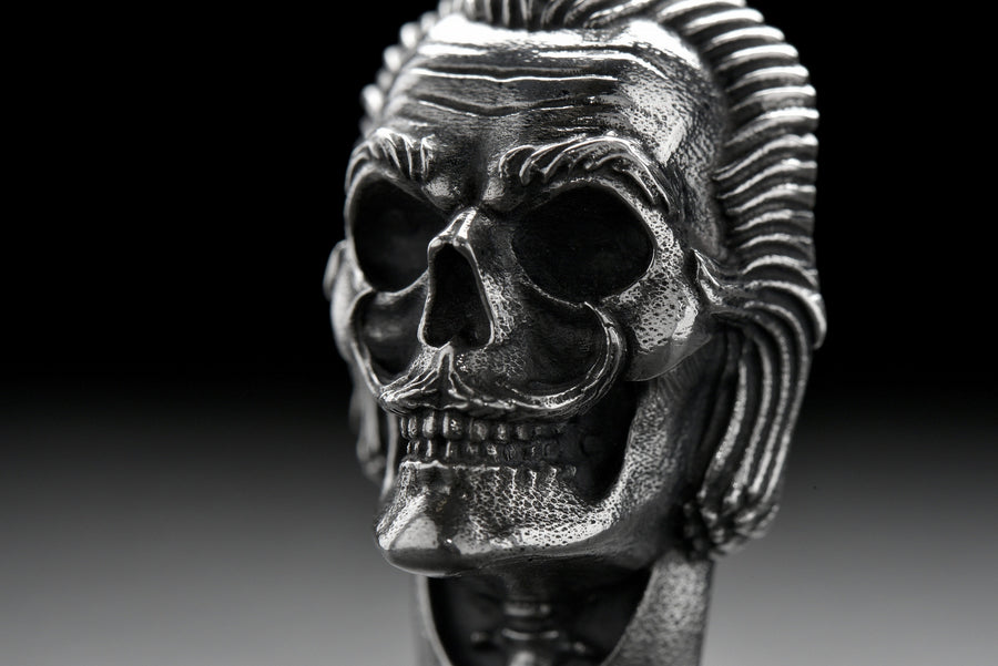 Sterling Silver Salvador Dali Skull Pendant - Handmade Art Jewelry (etsy image id: 4954073882)