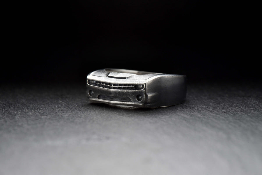 Sterling Silver Chevrolet Camaro Ring: Handmade Car Lover Jewelry (etsy image id: 5010007026)