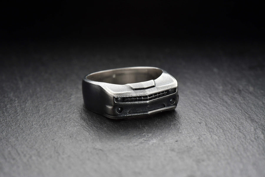 Sterling Silver Chevrolet Camaro Ring: Handmade Car Lover Jewelry (etsy image id: 5010007026)