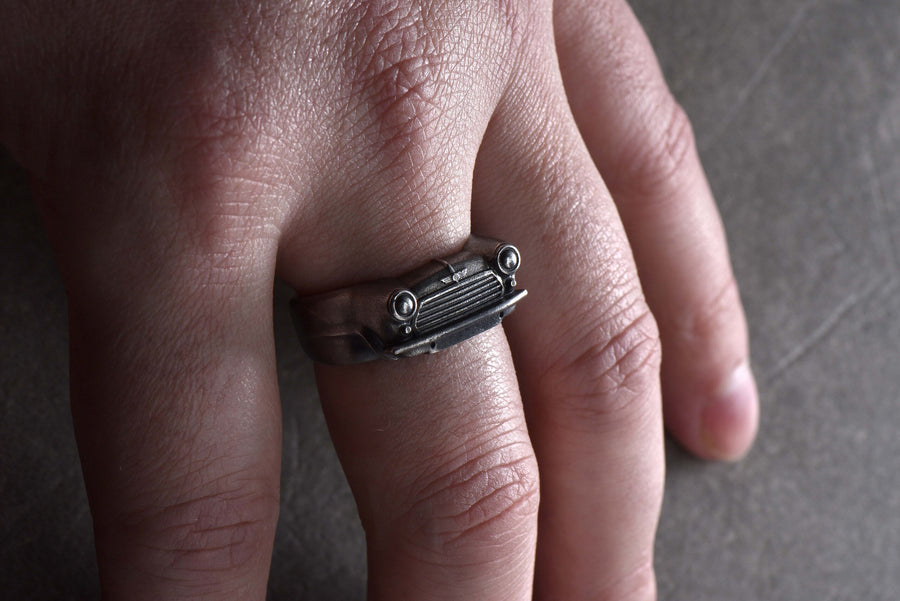 Sterling Silver MINI Cooper Ring: Handmade Car Lover Jewelry (etsy image id: 7261213642)