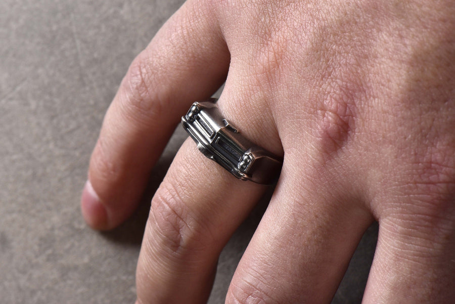 Sterling Silver Pontiac Ring: Handmade Car Lover Jewelry (etsy image id: 7261182068)