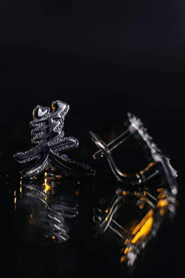 Sterling Silver Chinese Character Earrings: Handmade Asia Gift (etsy image id: 6078471581)