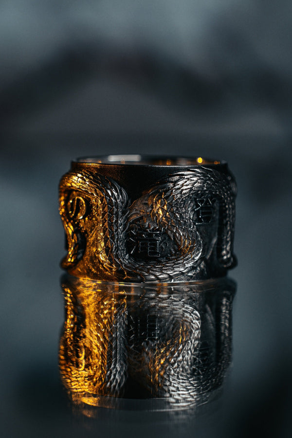 Sterling Silver Chinese Dragon Ring: Handmade Mythology Jewelry (etsy image id: 5038172450)