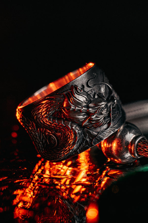 Sterling Silver Chinese Dragon Ring: Handmade Mythology Jewelry (etsy image id: 5038172450)