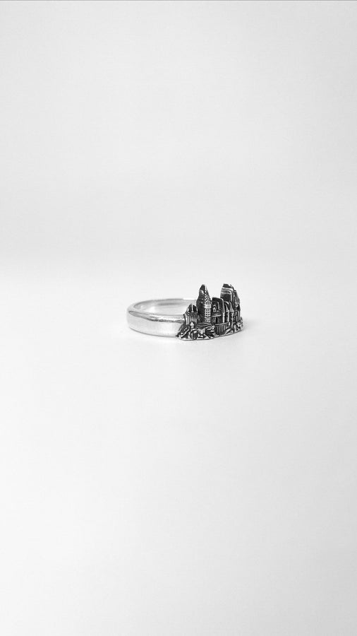Magic Castle Sterling Silver Ring: Architect Fantasy Jewelry (etsy image id: 5048503328)