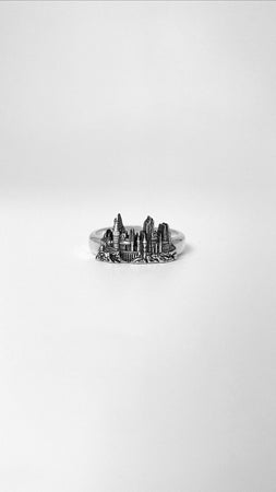 Magic Castle Sterling Silver Ring: Architect Fantasy Jewelry (etsy image id: 5048503328)