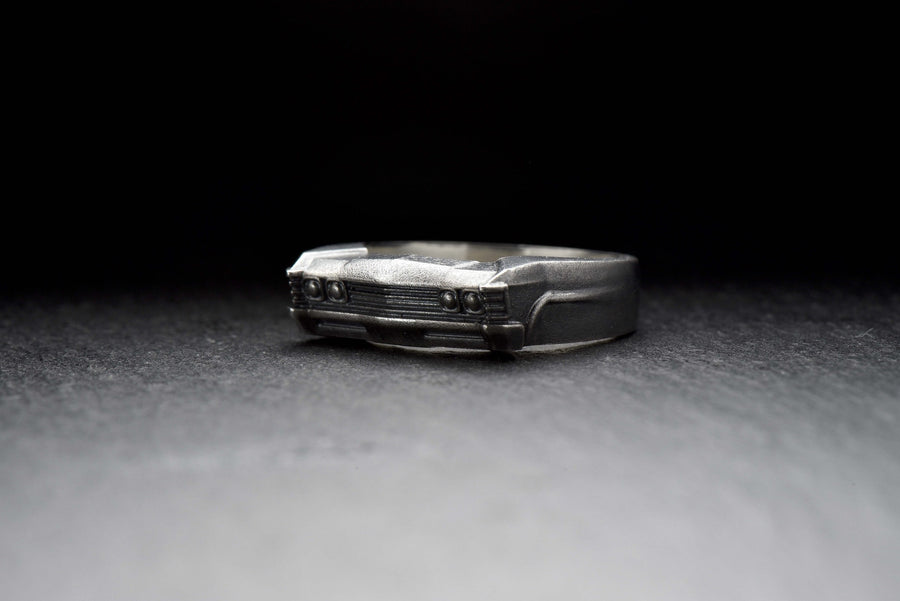 Sterling Silver Chevrolet Impala Ring: Handmade Car Jewelry (etsy image id: 7309126081)