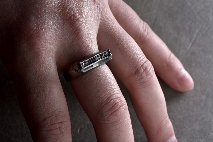 Sterling Silver Chevrolet Impala Ring: Handmade Car Jewelry (etsy image id: 7309126081)