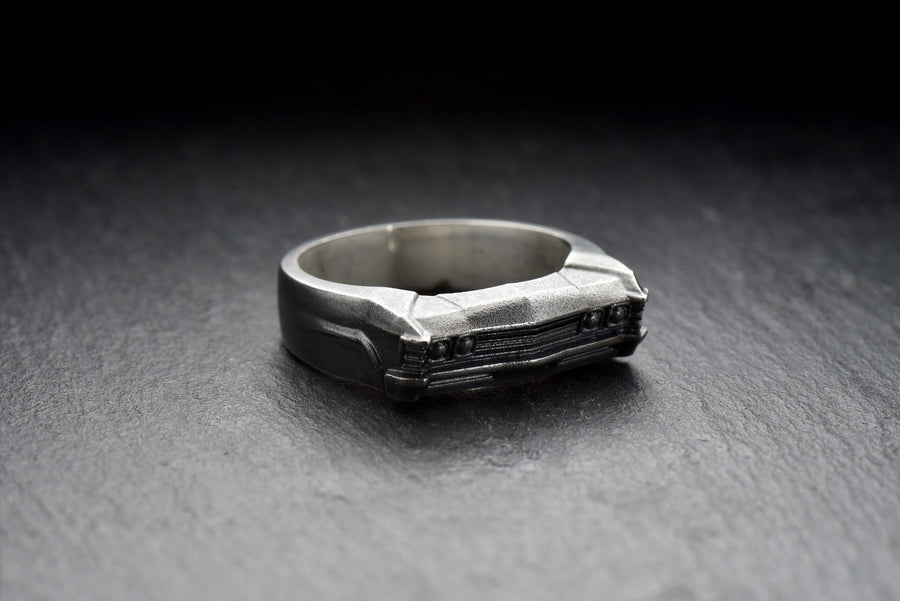 Sterling Silver Chevrolet Impala Ring: Handmade Car Jewelry (etsy image id: 7309126081)