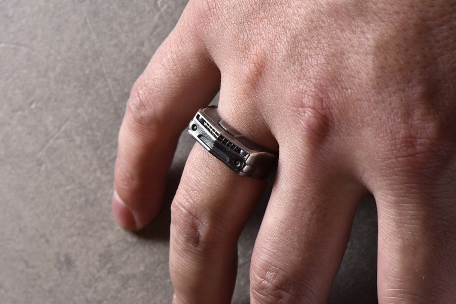 Sterling Silver Chevrolet Camaro Ring: Handmade Car Lover Jewelry (etsy image id: 5010007026)