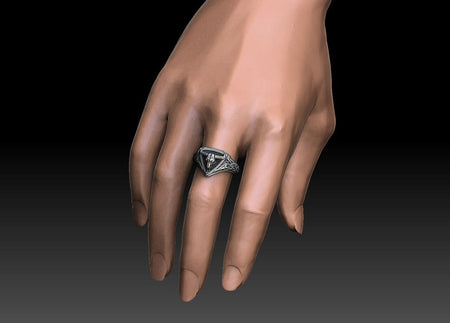 Ox Skull Sterling Silver Ring: Gothic Animal Jewelry (etsy image id: 5065267762)
